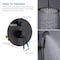 Kibi Circular Pressure Balanced Ceiling Mounted 2-Function Shower System w Rough In Valve- Matte Black KSF408MB - alternate 2